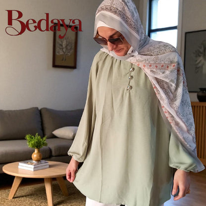 Long Sleeve Blouse - Bedaya Moda