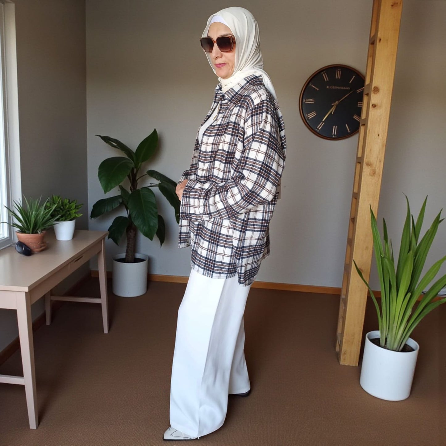 Casual Plaid Shirt - Bedaya Moda