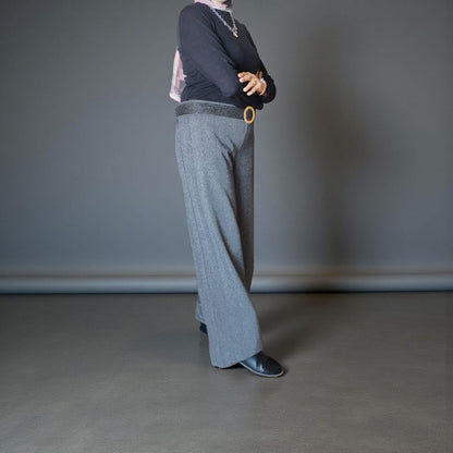 Wide Leg Wool Pants - Bedaya Moda