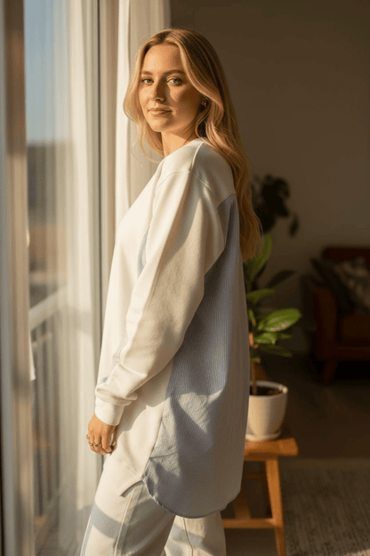 💥Black Friday Offer💥Cotton Milton Sweatshirt - Bedaya Moda