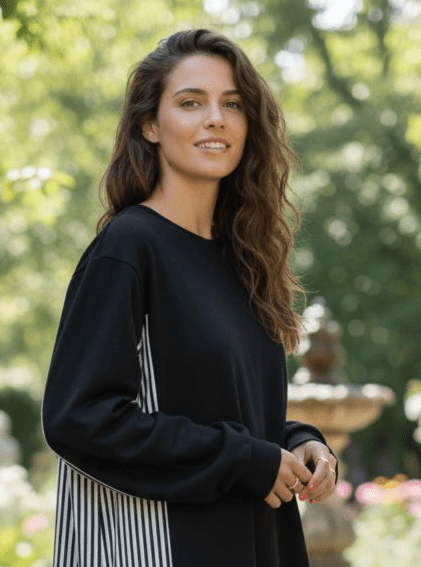 💥Black Friday Offer💥Cotton Milton Sweatshirt - Bedaya Moda